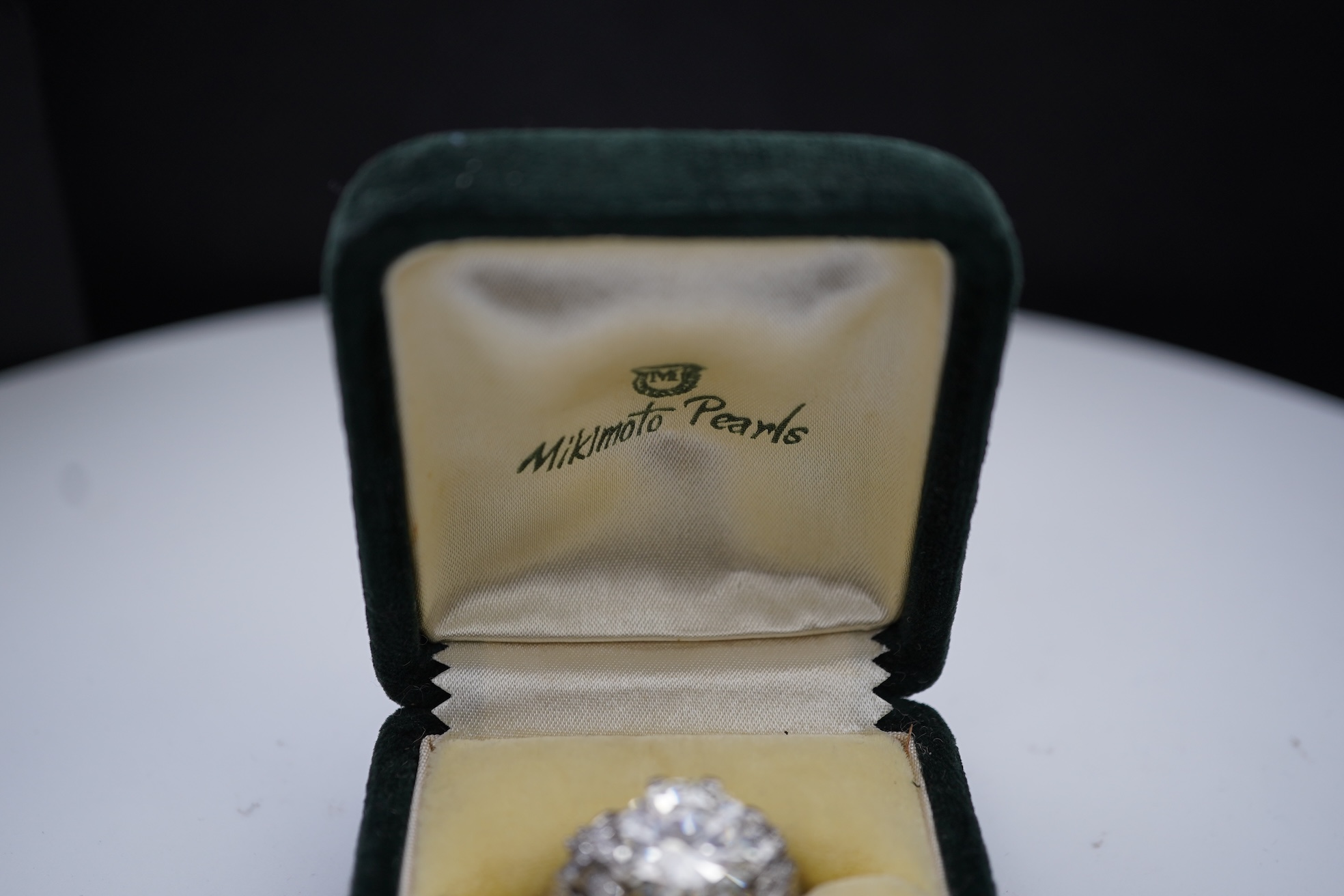 A diamond ring, mid 20th century